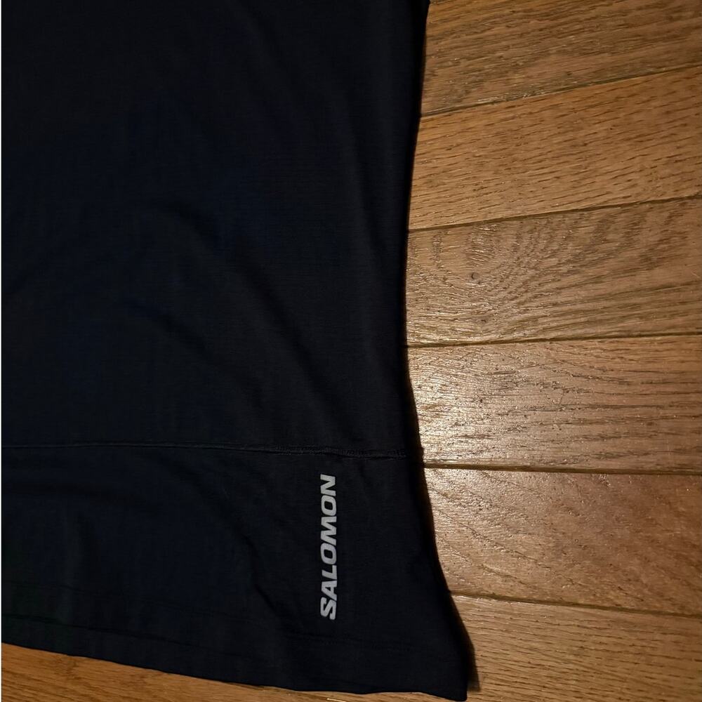 Saloman Womens Black Tee shirt Medium Short Sleeve - Picture 6 of 8